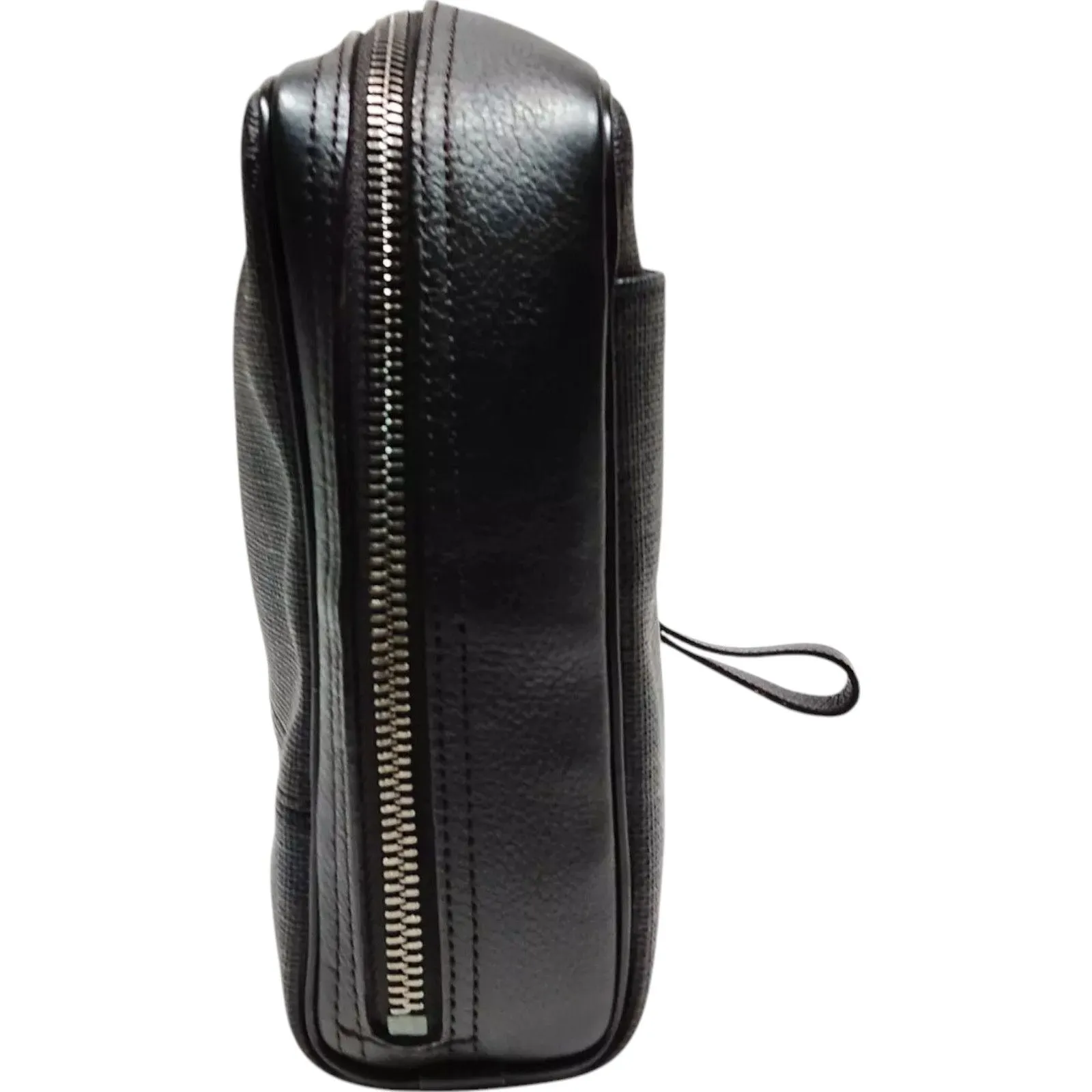 700165BC (L1) Dunhill Clutch Bag Brown PVC