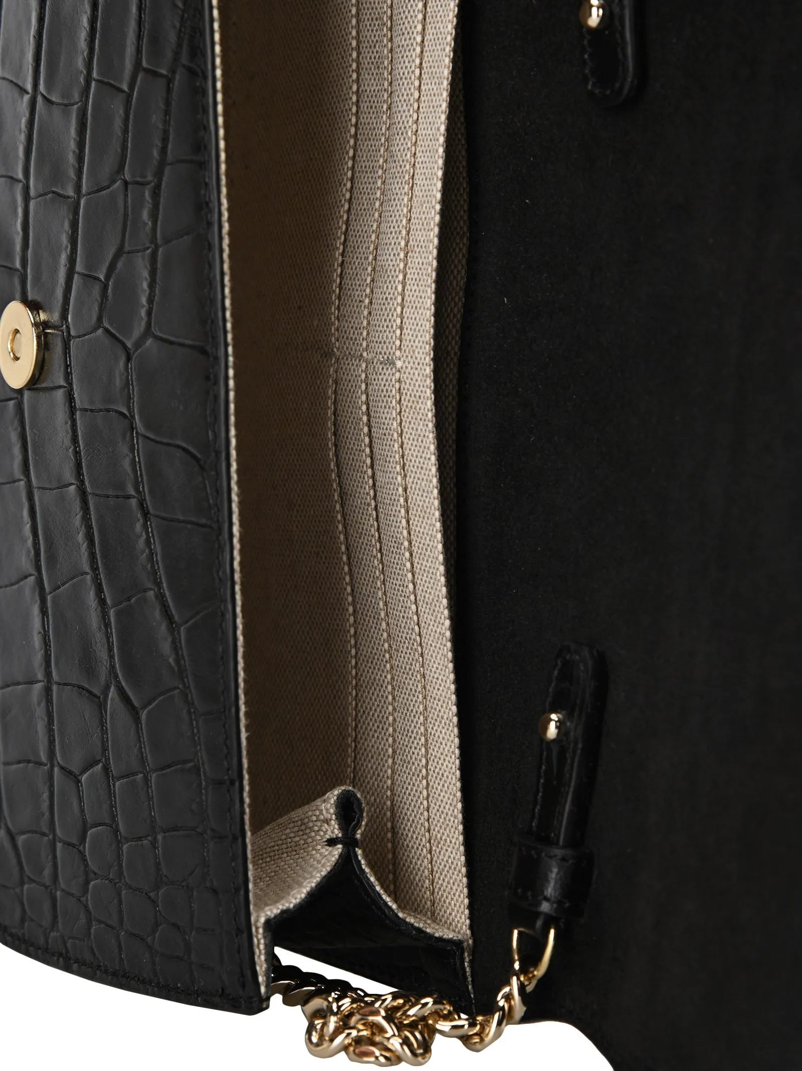 A.P.C. Genève Embossed Chained Clutch Bag