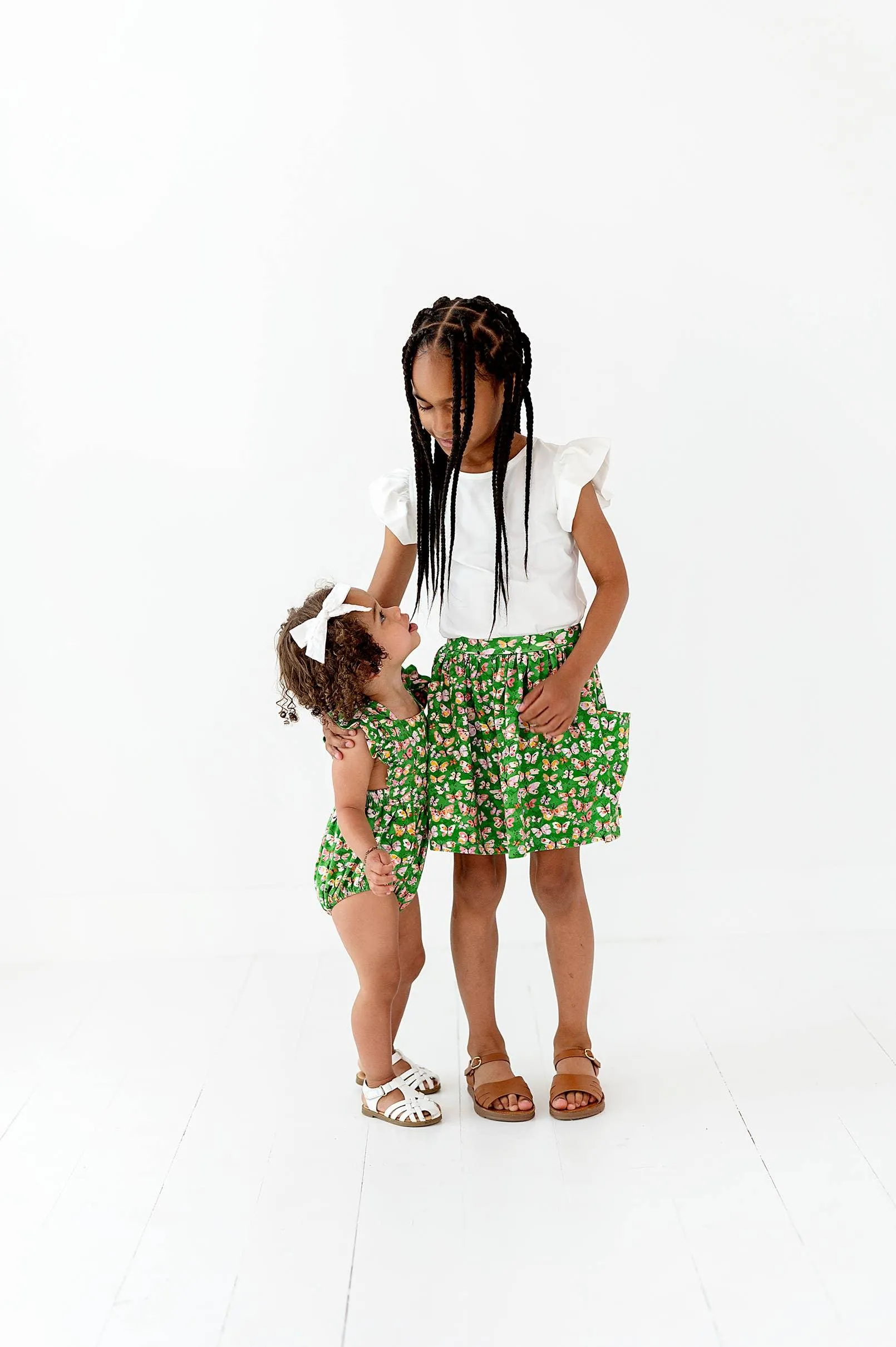 Baby Girl Jumpsuits and Rompers | Emmy Romper Bubble -Bold Butterfly | Ollie Jay