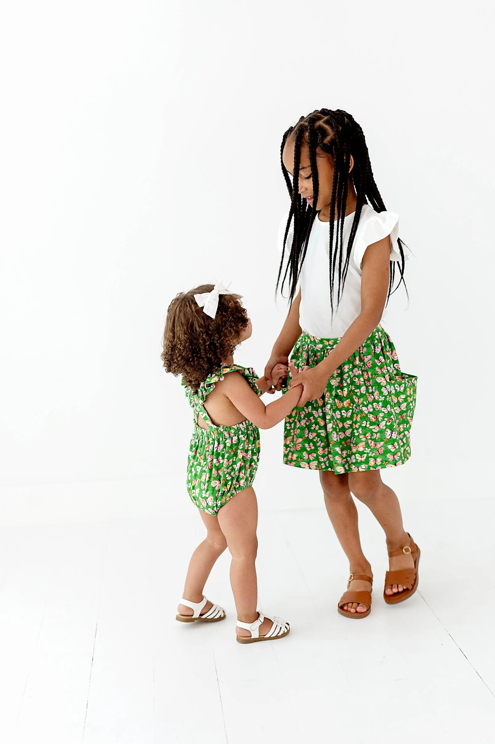 Baby Girl Jumpsuits and Rompers | Emmy Romper Bubble -Bold Butterfly | Ollie Jay