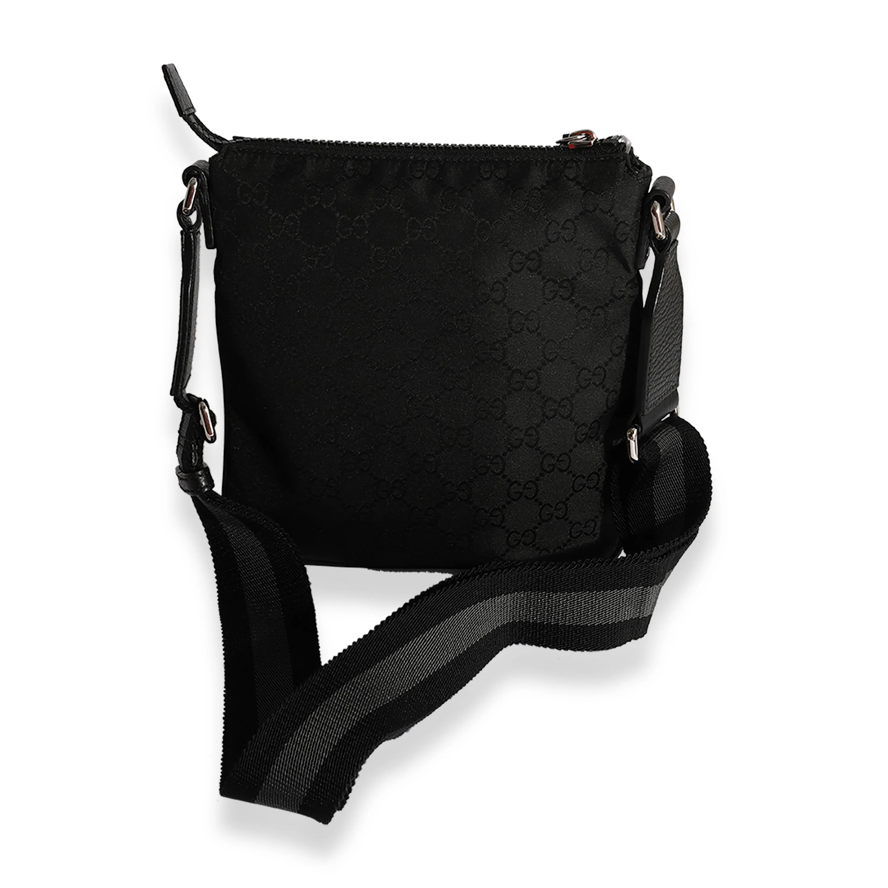 Black GG Nylon Crossbody