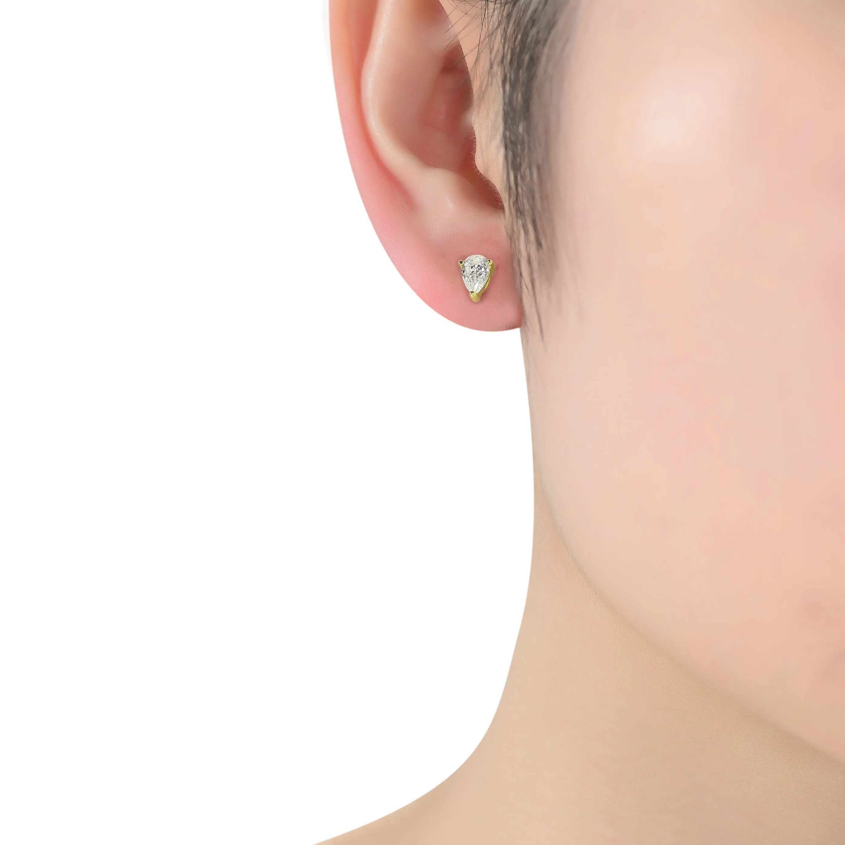 Gabrielle Pear Studs