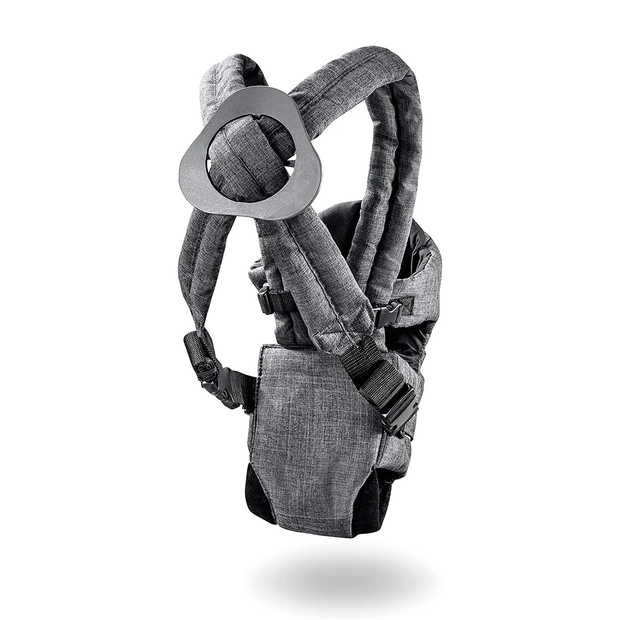 Hauck 2 Way Carrier Baby Carrier Melange Charcoal Birth  to 9M