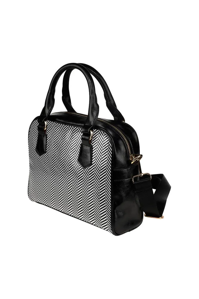 Herring Bone Shoulder Handbag (Model 1634)