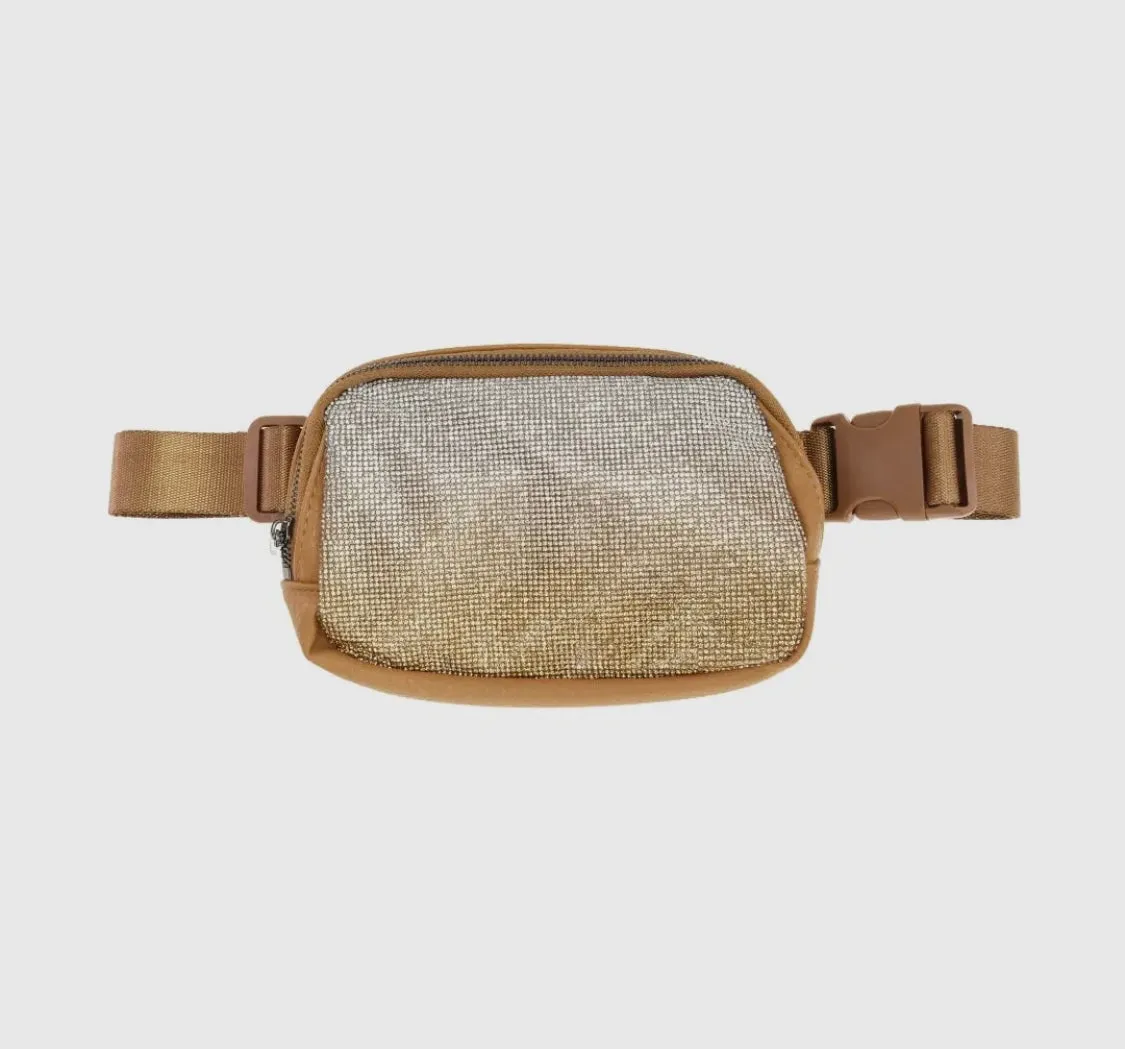 Ombre Rhinestone CC Belt Bag