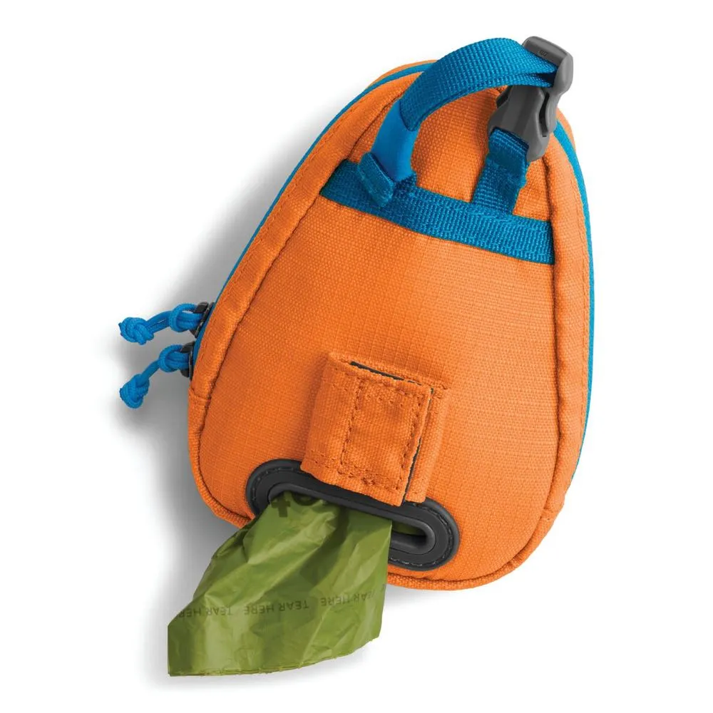 Ruffwear Stash Bag Multi-Function Dog Poop Bag Dispenser (Orange Poppy)