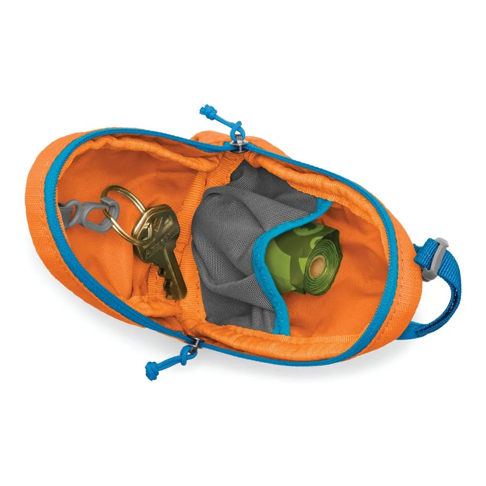 Ruffwear Stash Bag Multi-Function Dog Poop Bag Dispenser (Orange Poppy)