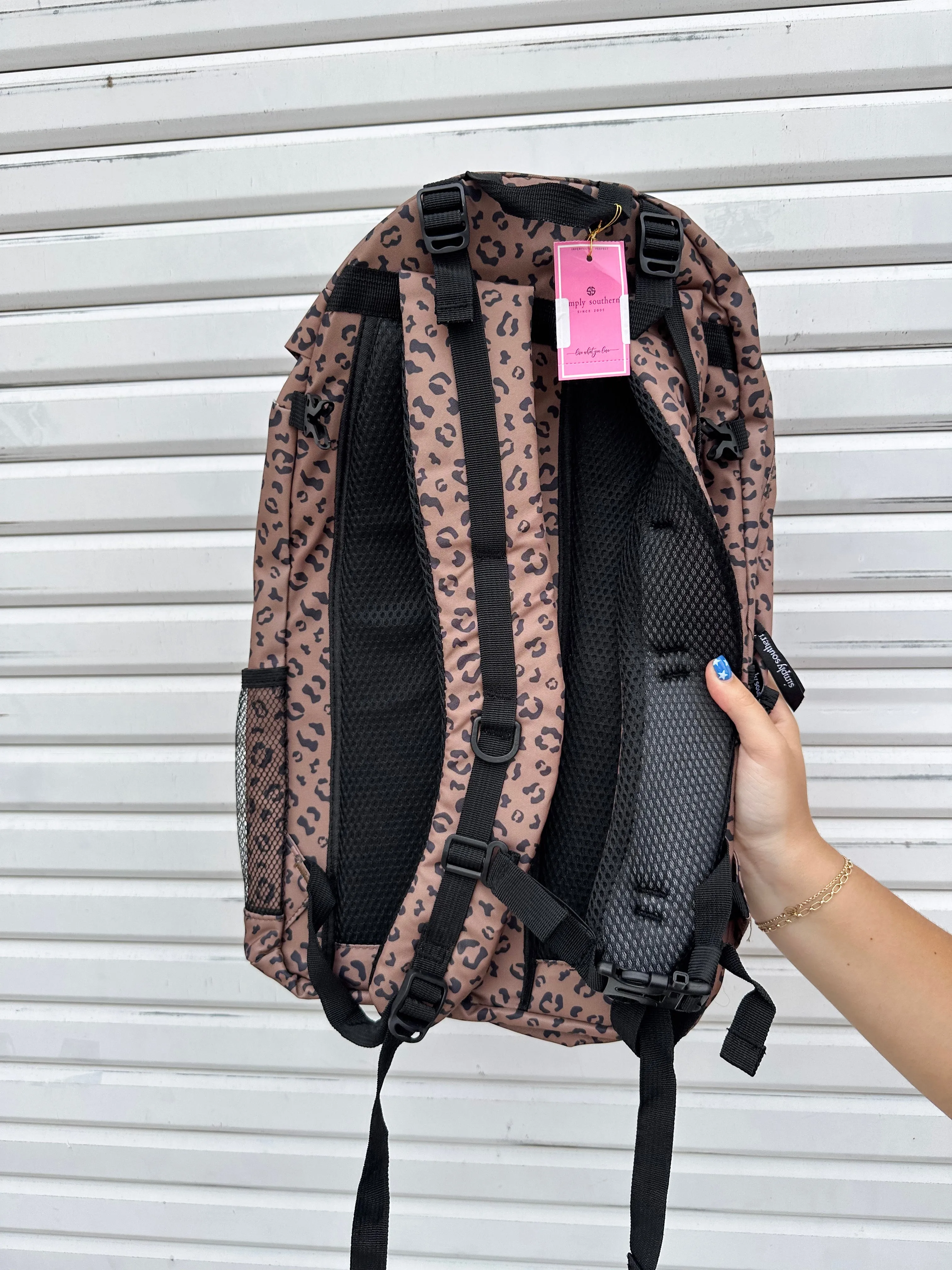 Simply Southern Laptop Backpack - Leopard