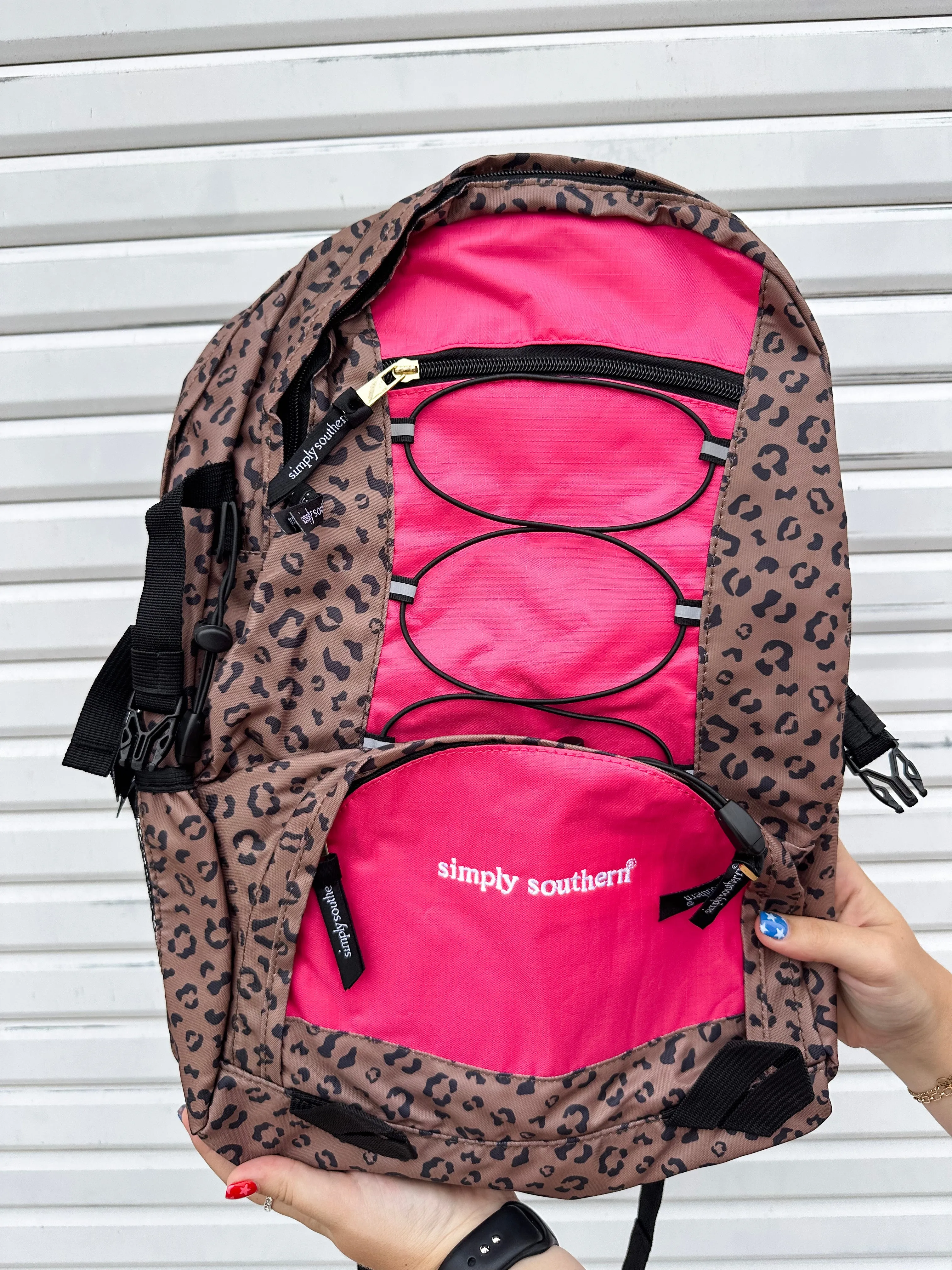 Simply Southern Laptop Backpack - Leopard
